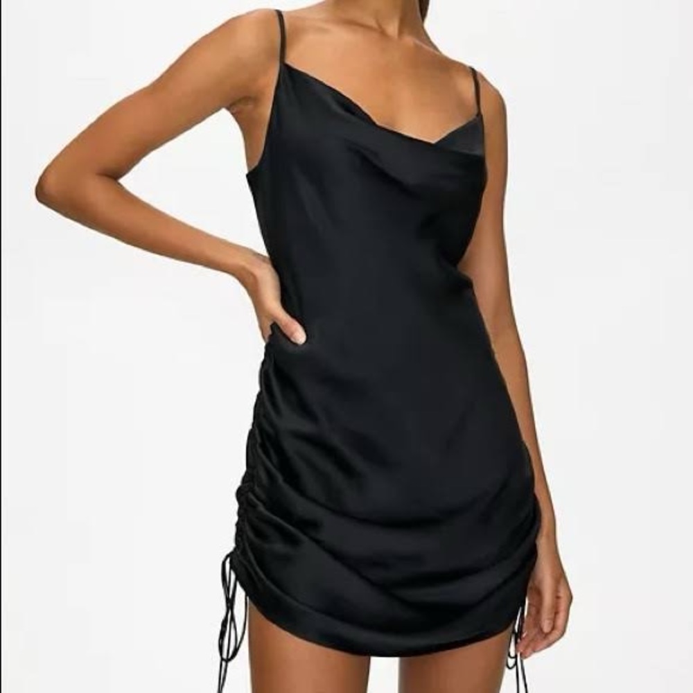 ARITZIA - new - Wilfred only ruched slip dress - size small